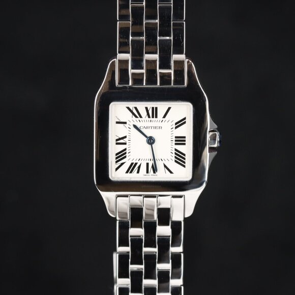 Cartier Santos Demoiselle, Off-White Roman Dial - Steel on Bracelet, W25065Z5 - Picture 5 of 10